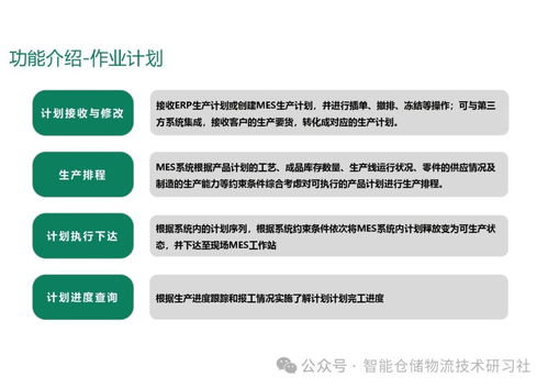 智能工厂mes系统总体解决方案